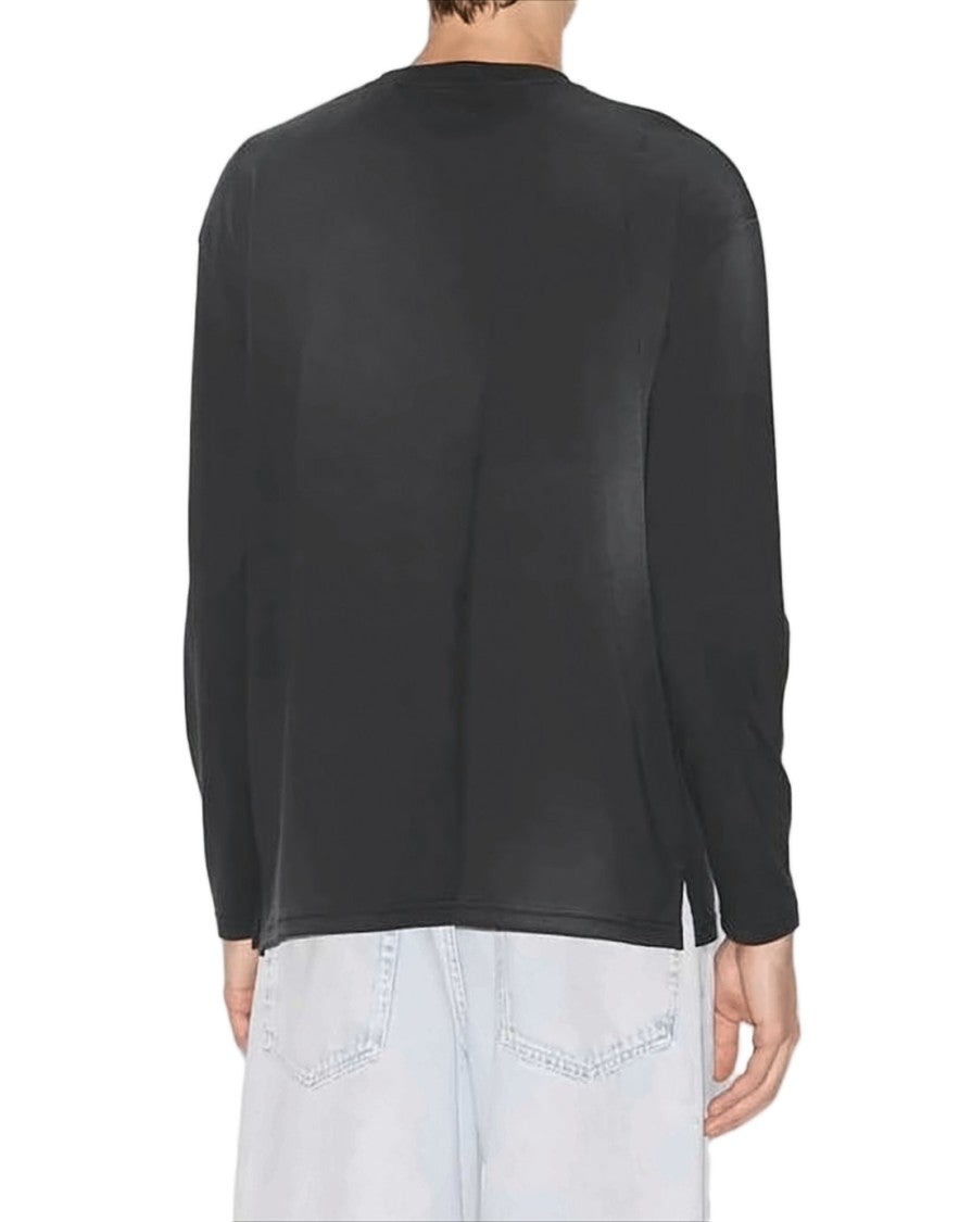 Isabel Marant Relaxed-Fit Black Long-Sleeve T-Shirt