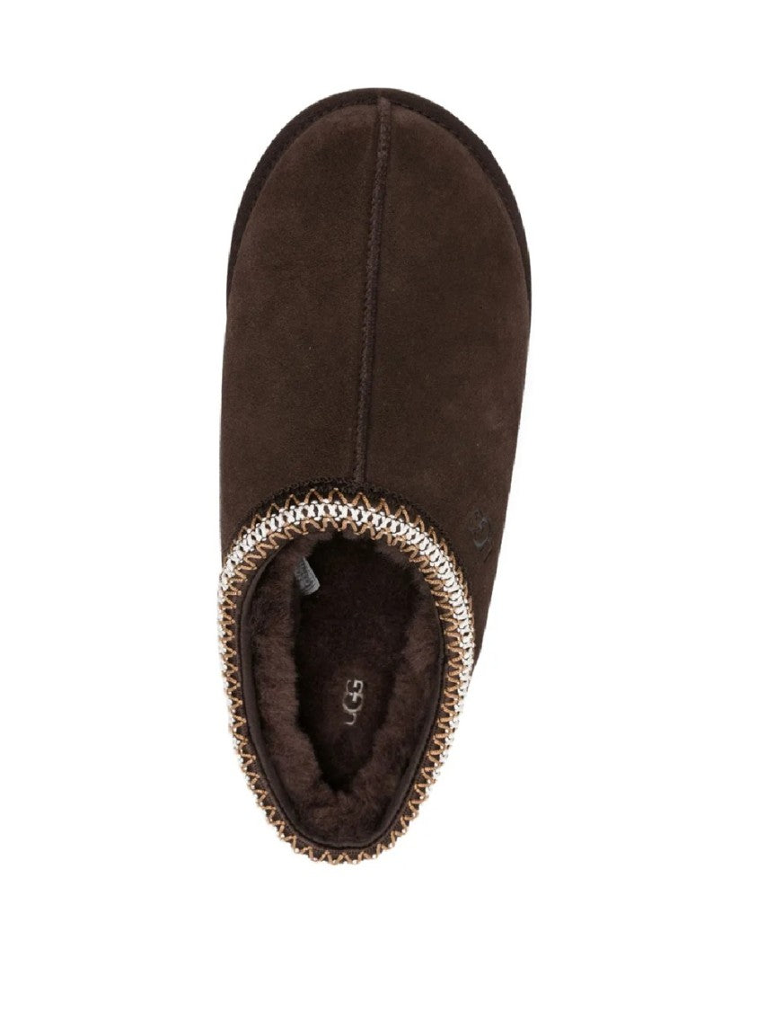 Ugg Suede Leather Slip-On Slipper With Plush Interior