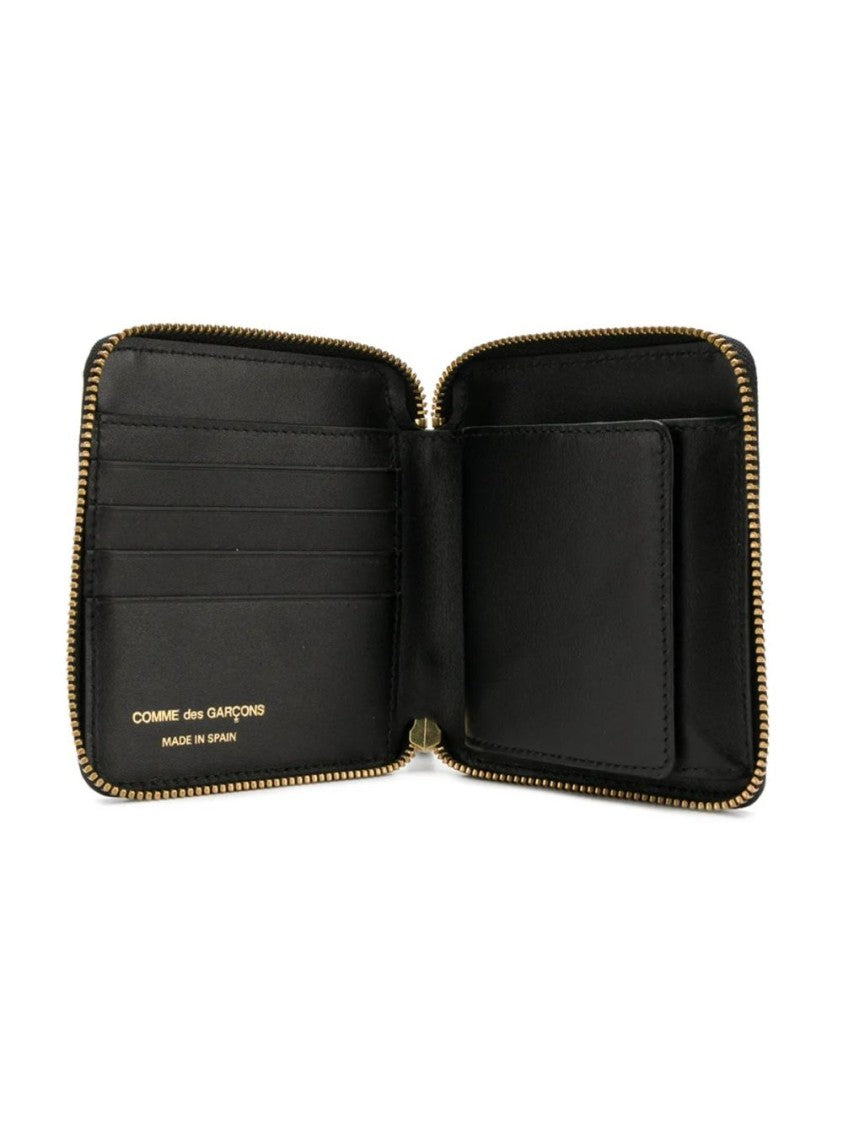 Comme Des Garçons Smooth Calfskin Compact Zip-Around Wallet