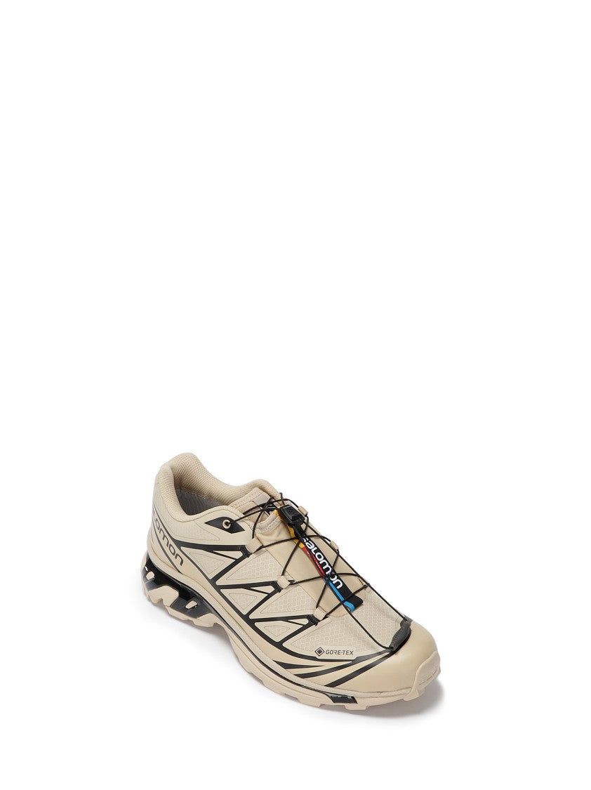 Salomon Beige Textile Sneakers