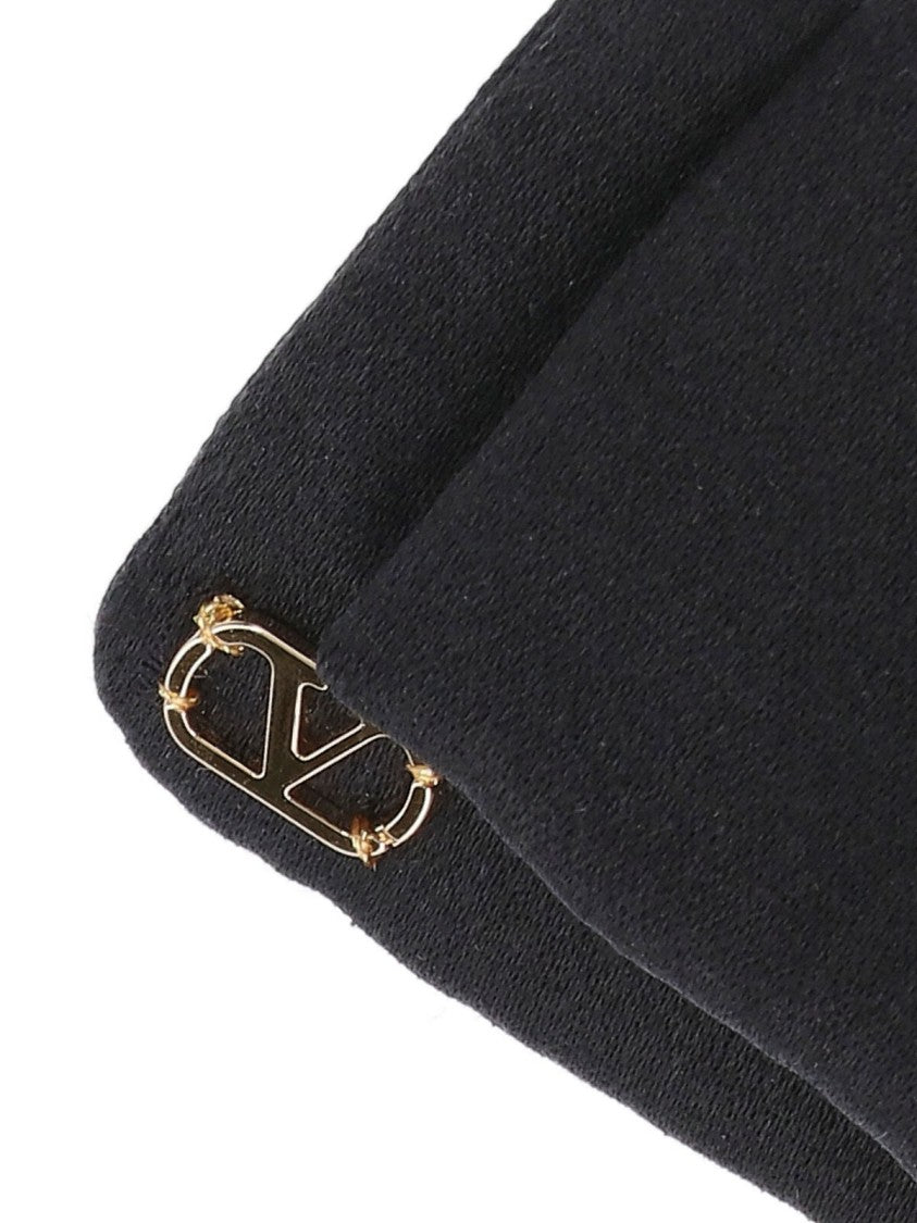 Valentino Garavani Fabric Bow Hair Barrette With Gold-Tone Accents