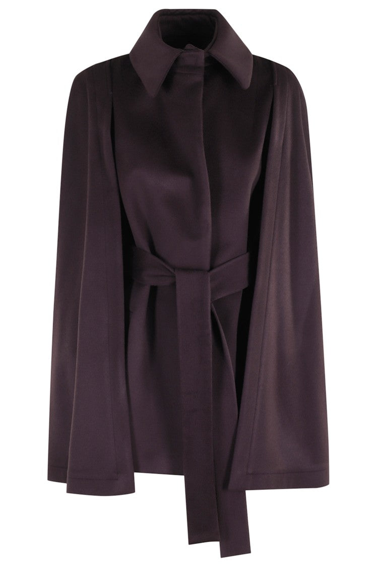 Federica Tosi Aubergine Mantella Coat