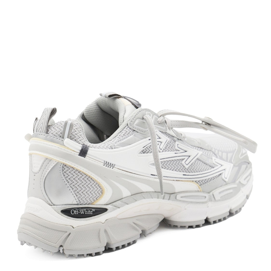 Off-White White And Silver Sneakers