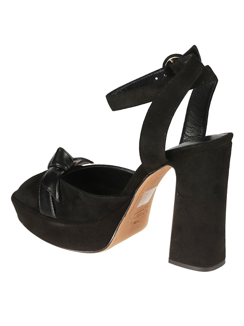 Alexandre Birman Pepitta Suede Platform Sandals