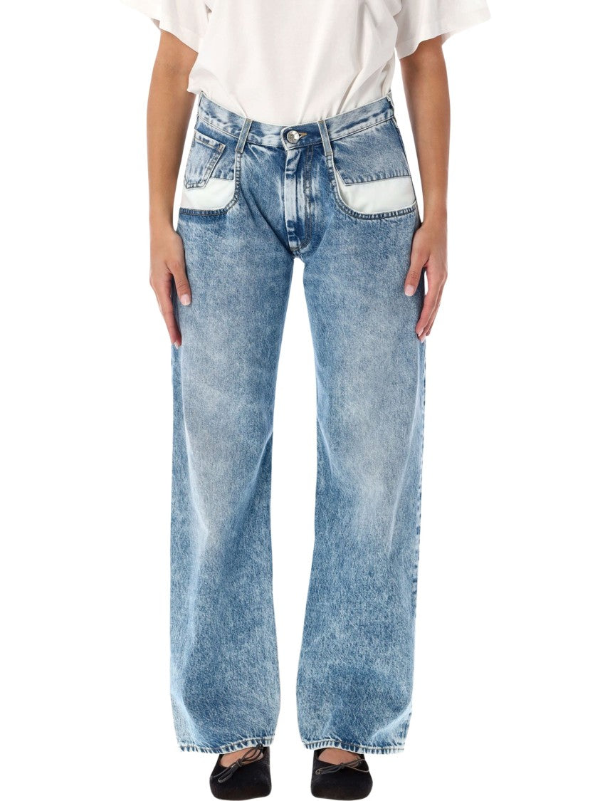 Maison Margiela Stonewashed Oversized Pocket Wide-Leg Jeans