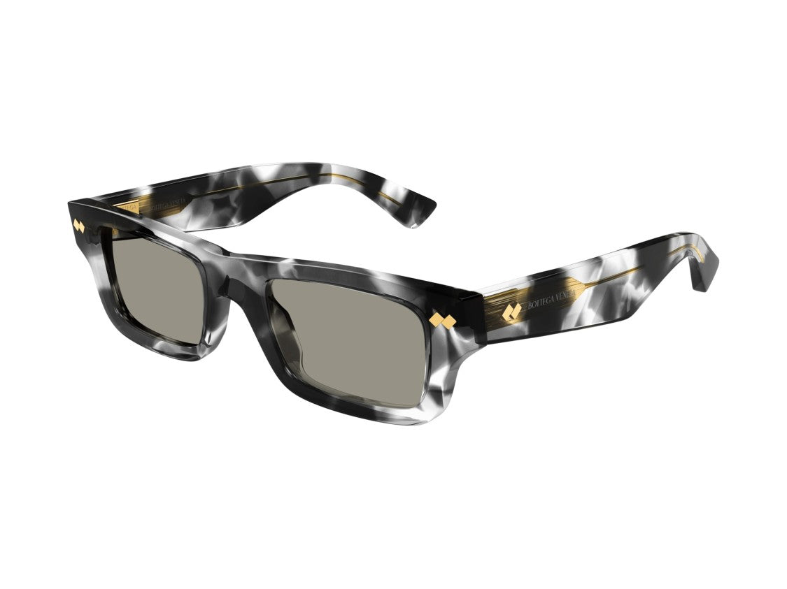 Bottega Veneta Bv1351s Bold Oversized Marbled Square Sunglasses