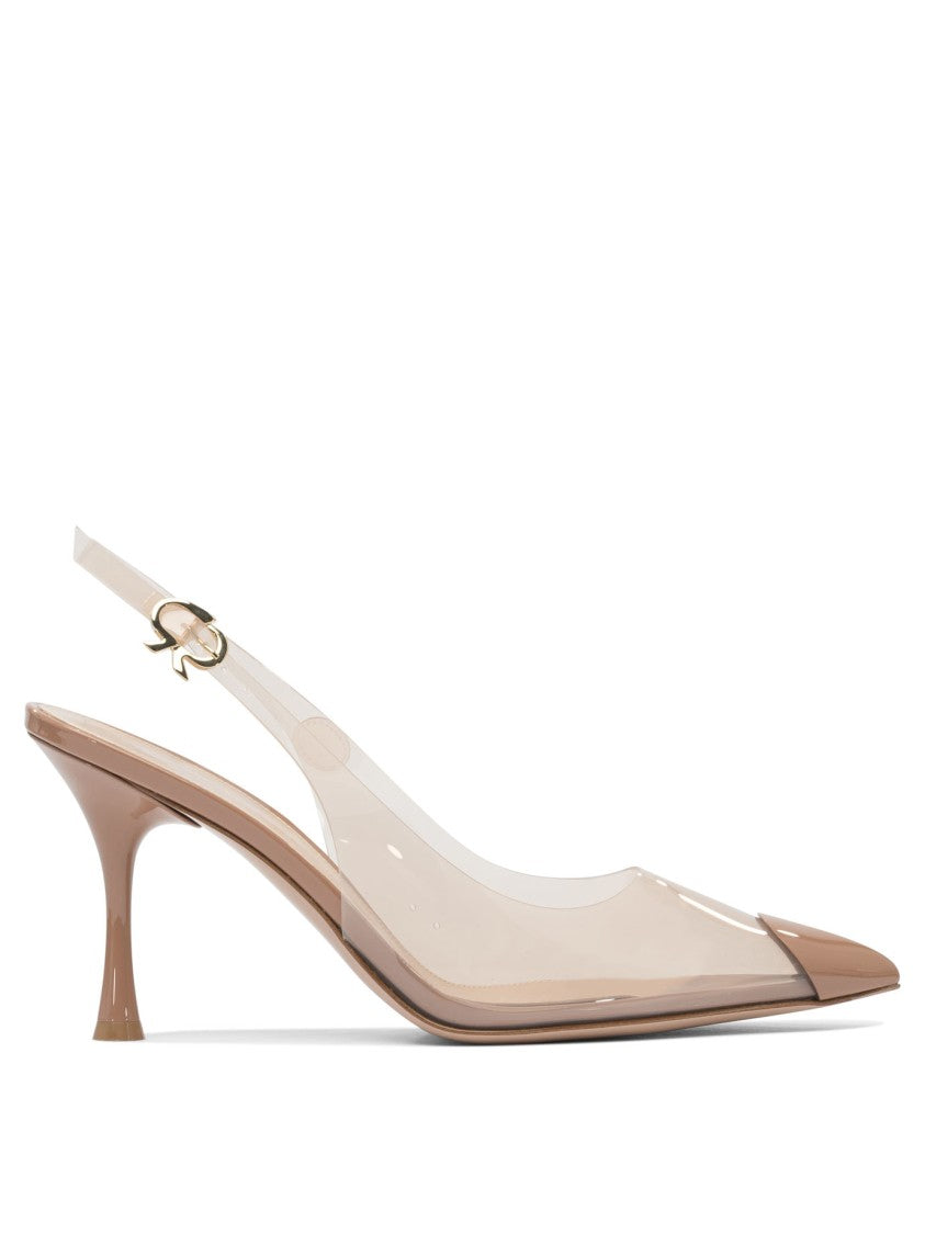 Gianvito Rossi Transparent Slingback Heeled Shoes