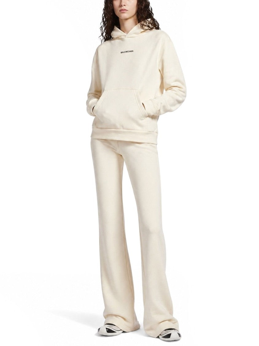 Balenciaga Relaxed Fit Minimalist Logo Cotton Hoodie