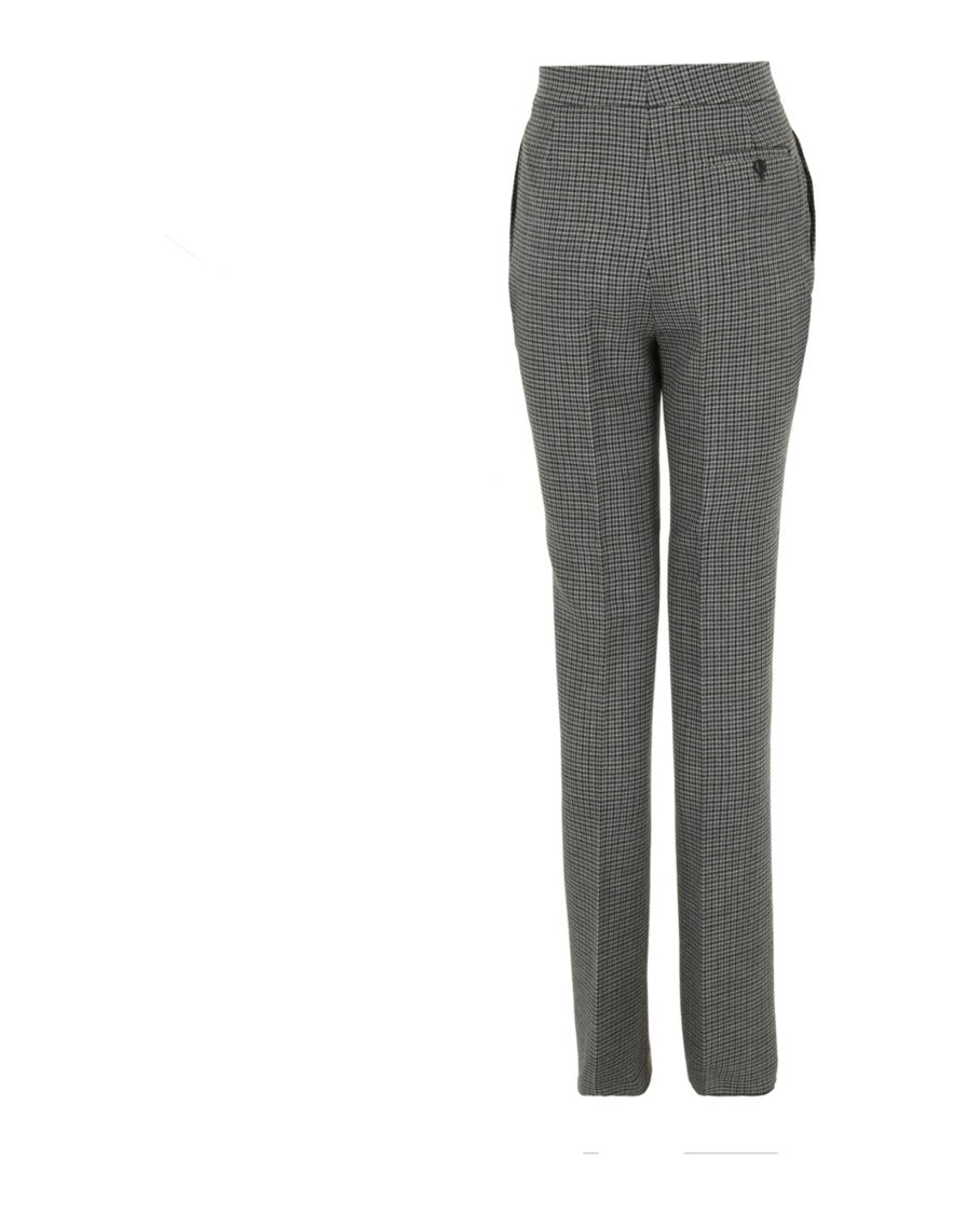 Ferragamo Wool Houndstooth Trousers