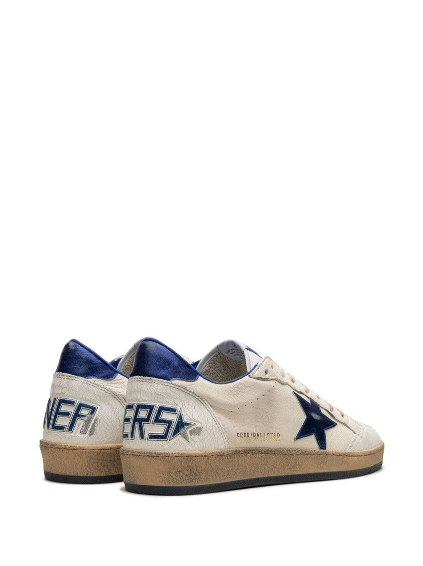 Golden Goose Low-Top Sneakers With Cream Silk