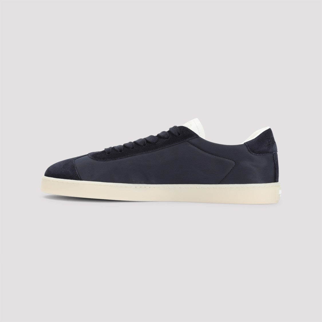 Prada Blue Sneakers With Suede Accents And Rubber Sole
