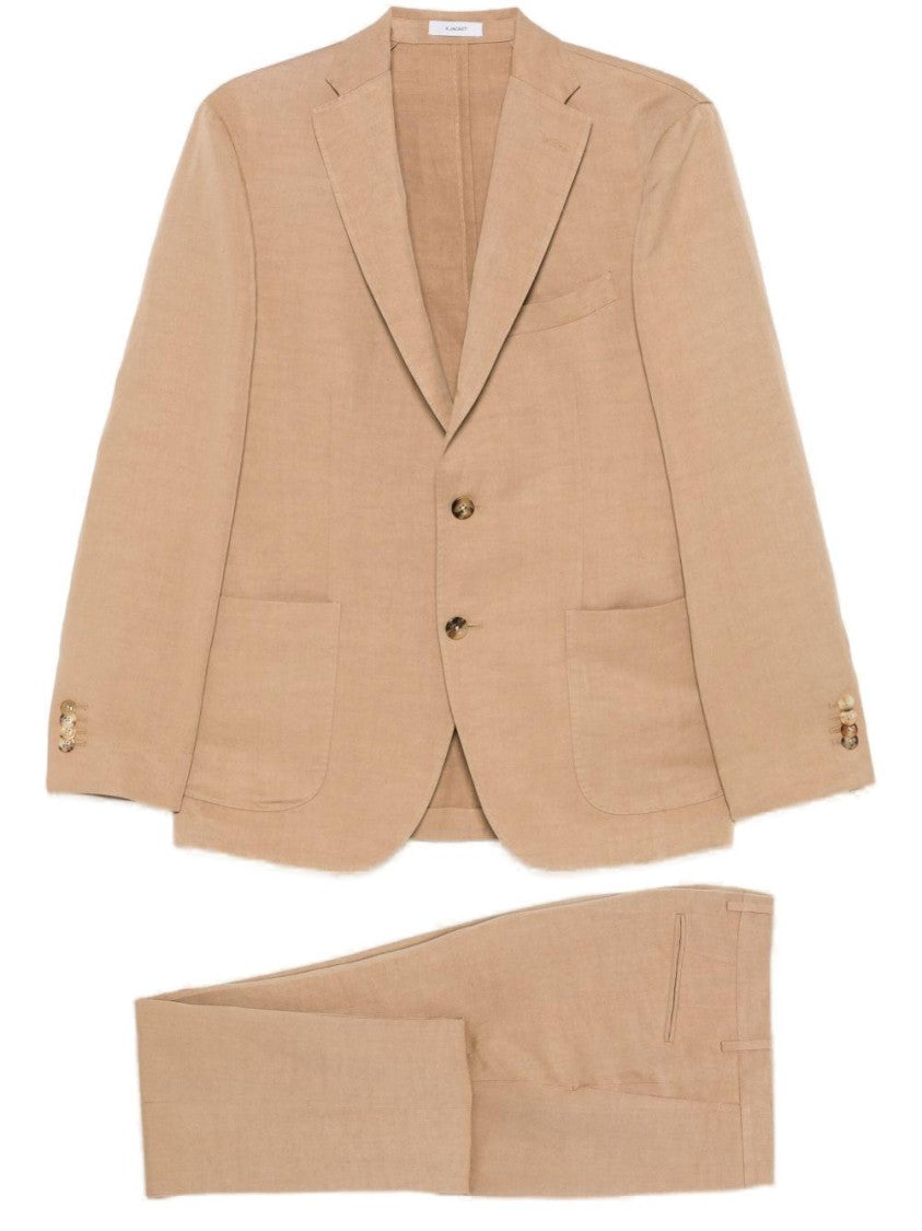 Boglioli Black Tailored Suit With Notch Lapels