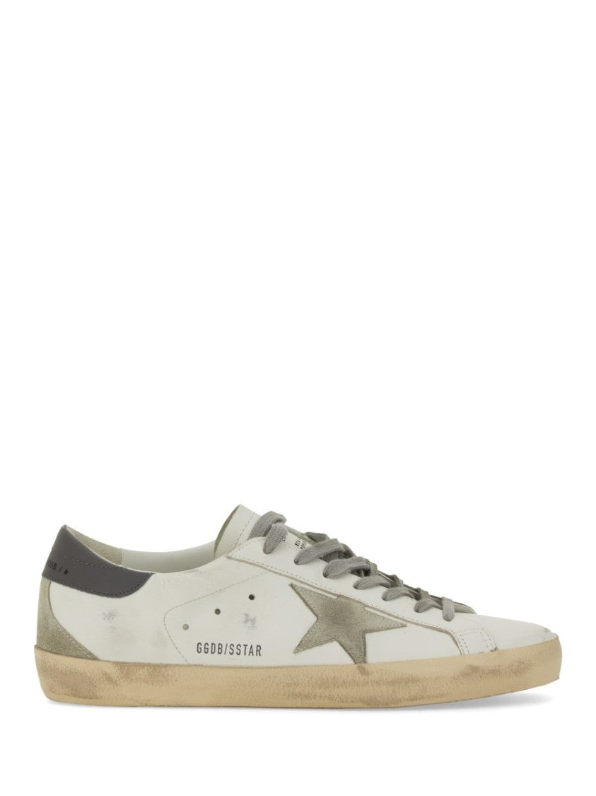 Golden Goose Super Star Vintage-Inspired Star Leather Sneakers