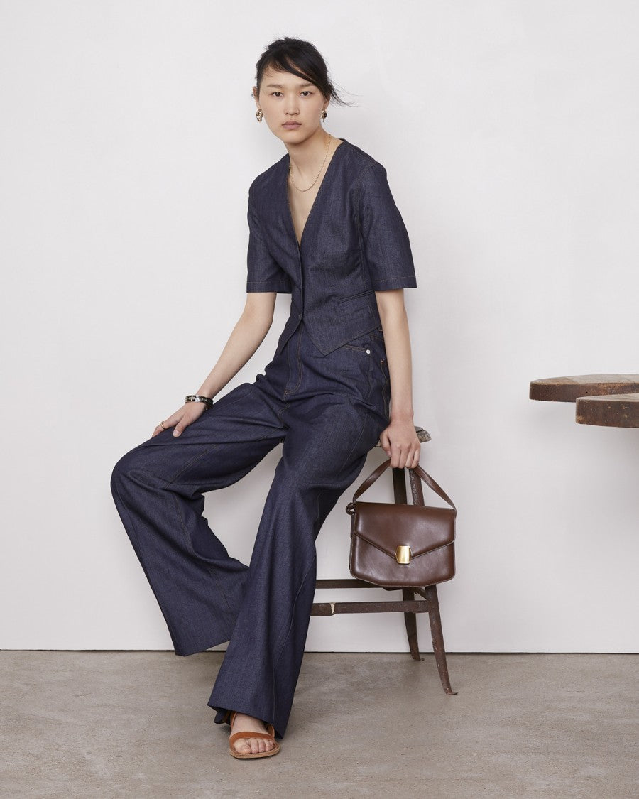 Officine Generale Tailored Waistcoat With Wide 3/4 Sleeves