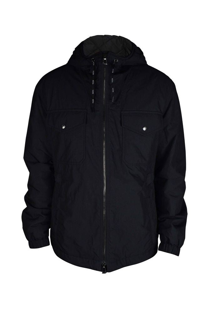 Valentino Garavani Hooded Black Nylon Jacket