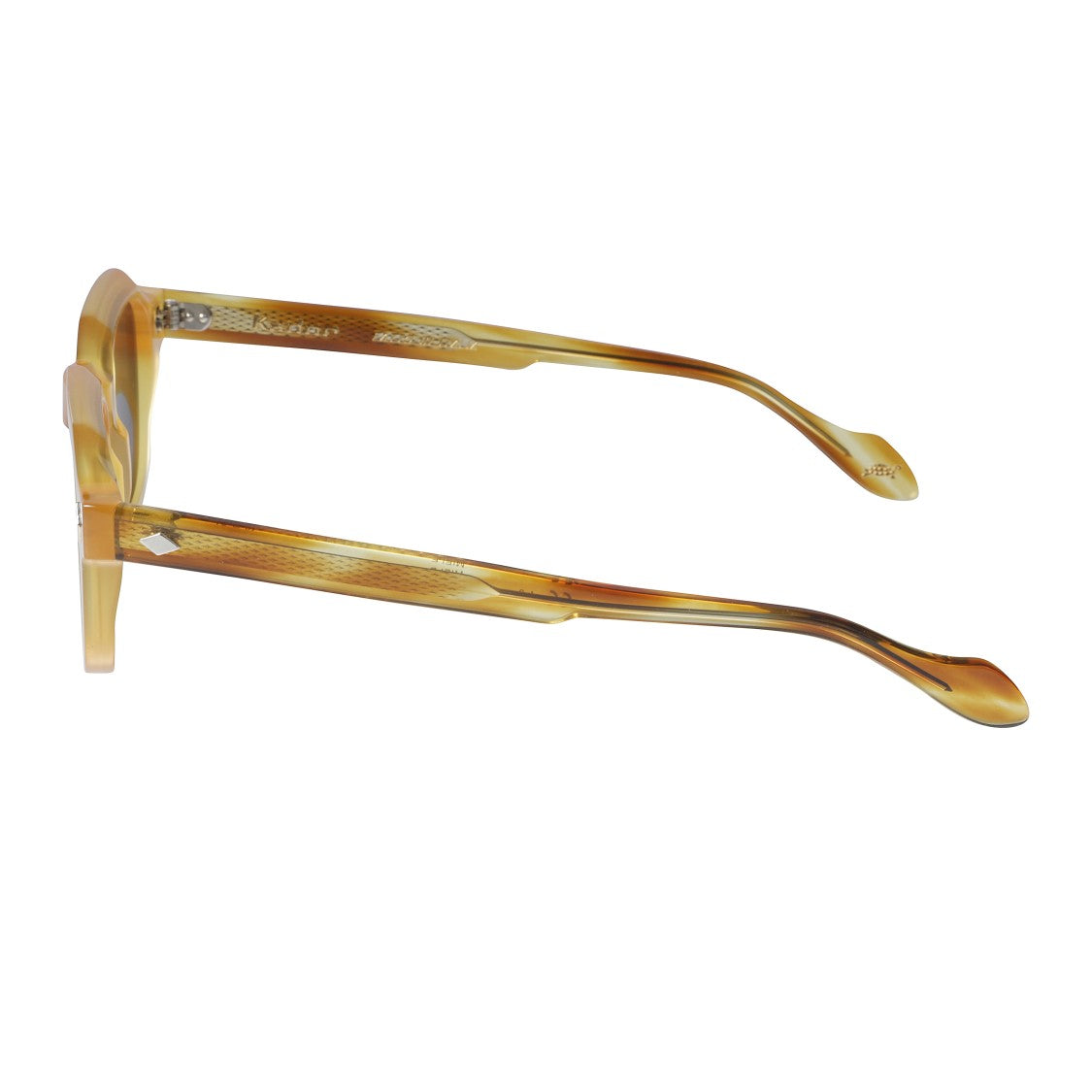 Kador Turbot Bold Geometric Frame Sunglasses In Warm Amber Tortoiseshell