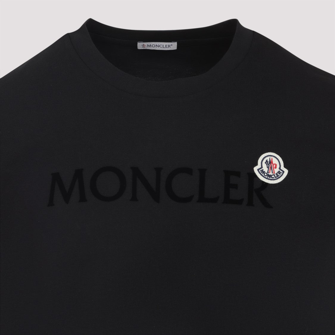 Moncler Classic Logo Print Cotton T-Shirt