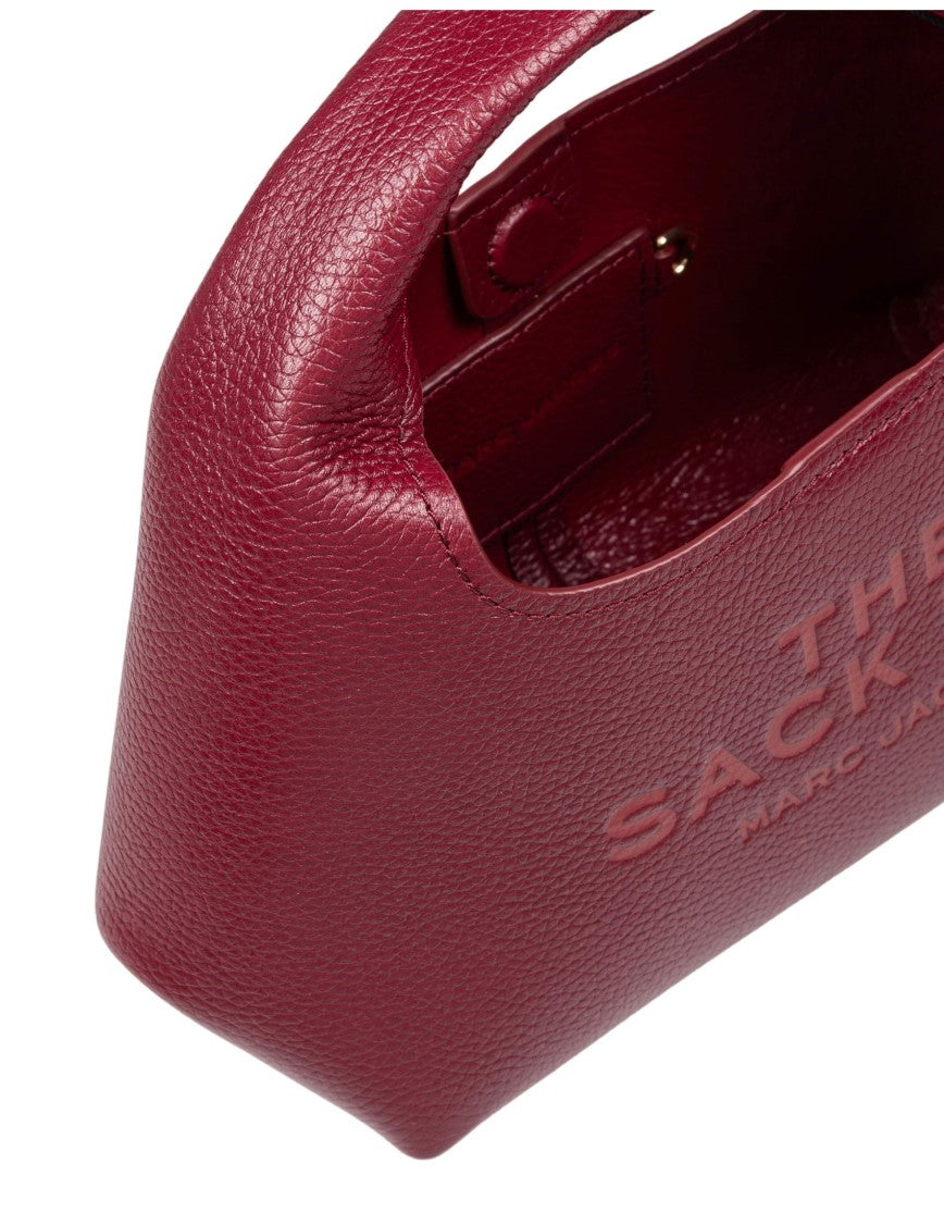 Marc Jacobs The Mini Sack Bag In Cherry Leather