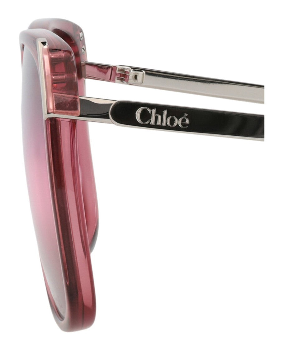 Chloé Square-Frame Recycled Acetate Sunglasses