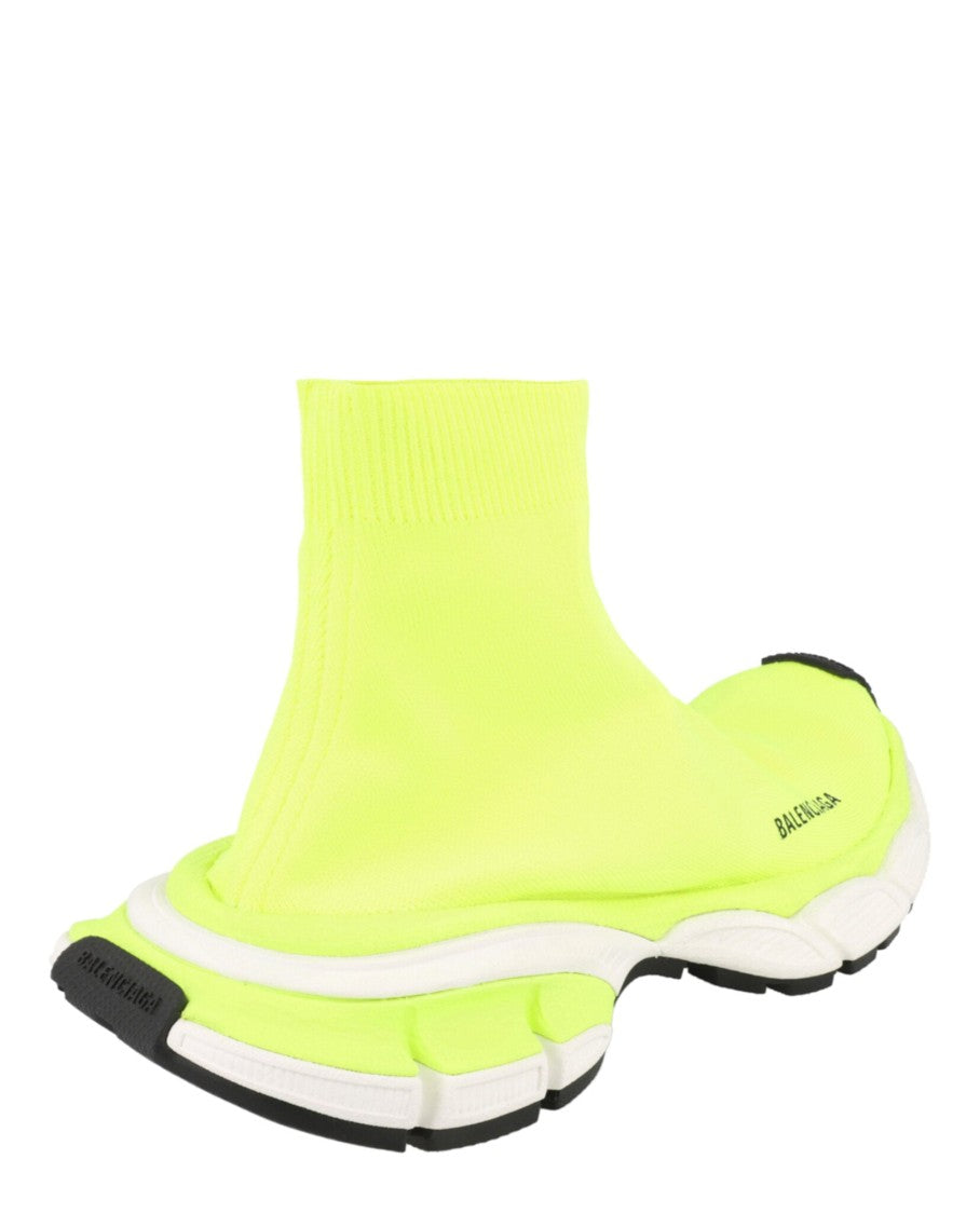 Balenciaga High-Top Sock Sneakers With Ribbed Trim And Bold Branding