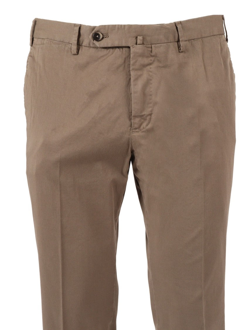 Pt01 Slim Flat Front Straight-Leg Pants