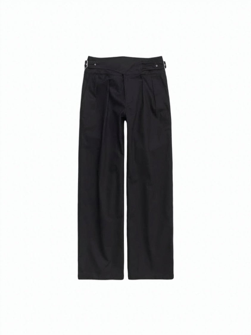 Gimaguas Straight Black Pants With High Waist