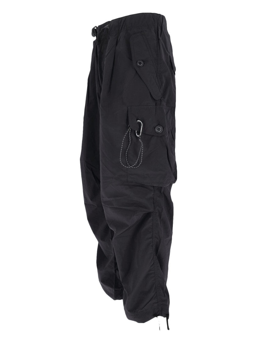 And Wander 87 Oversize Cargo Pants – Black