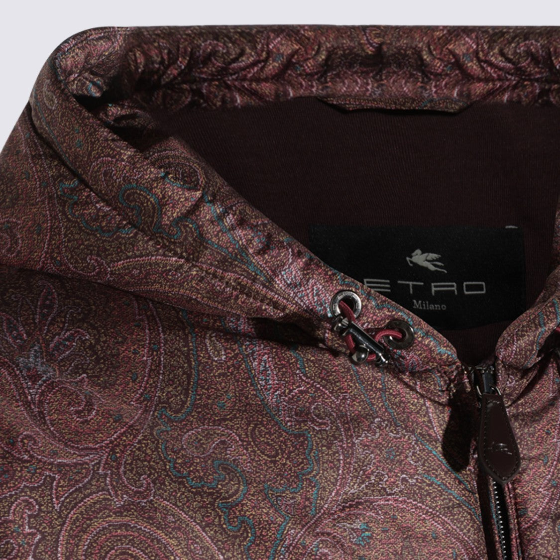Etro Hooded Casual Jacket With Intricate Paisley Pattern