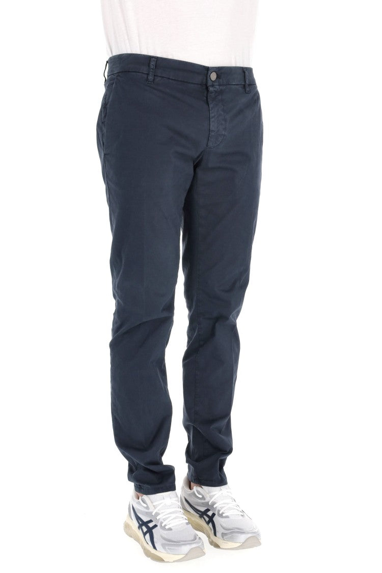 Pt Denim Cotton Twill Trousers