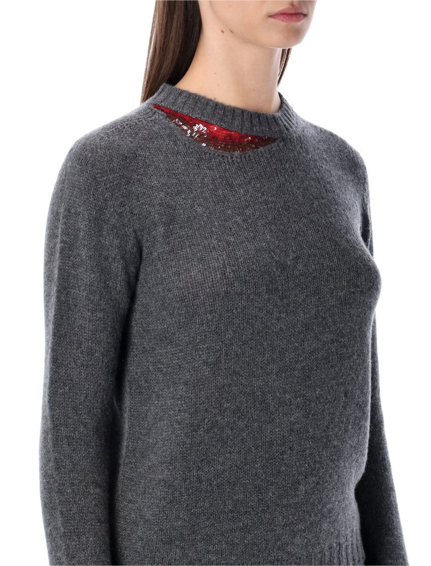 Fabiana Filippi Cashmere Sweater With Subtle Sequin Detailing