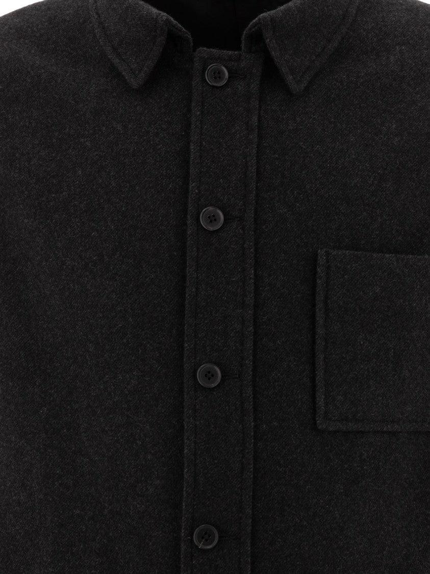 Kaptain Sunshine Cashmere Coat With Button-Up Front