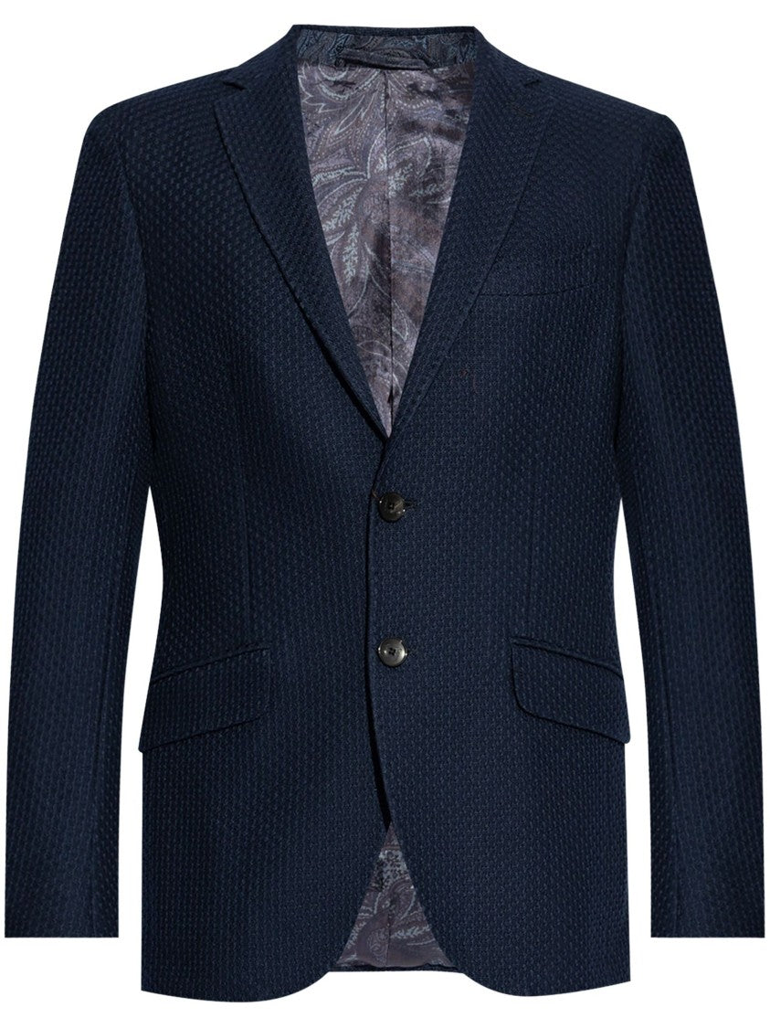 Etro Navy Roma Jersey Jacket