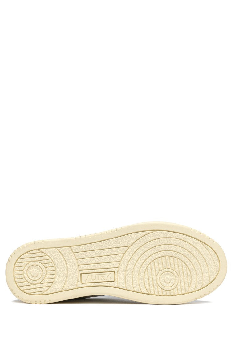 Autry White Medalist Animal-Print Sneakers