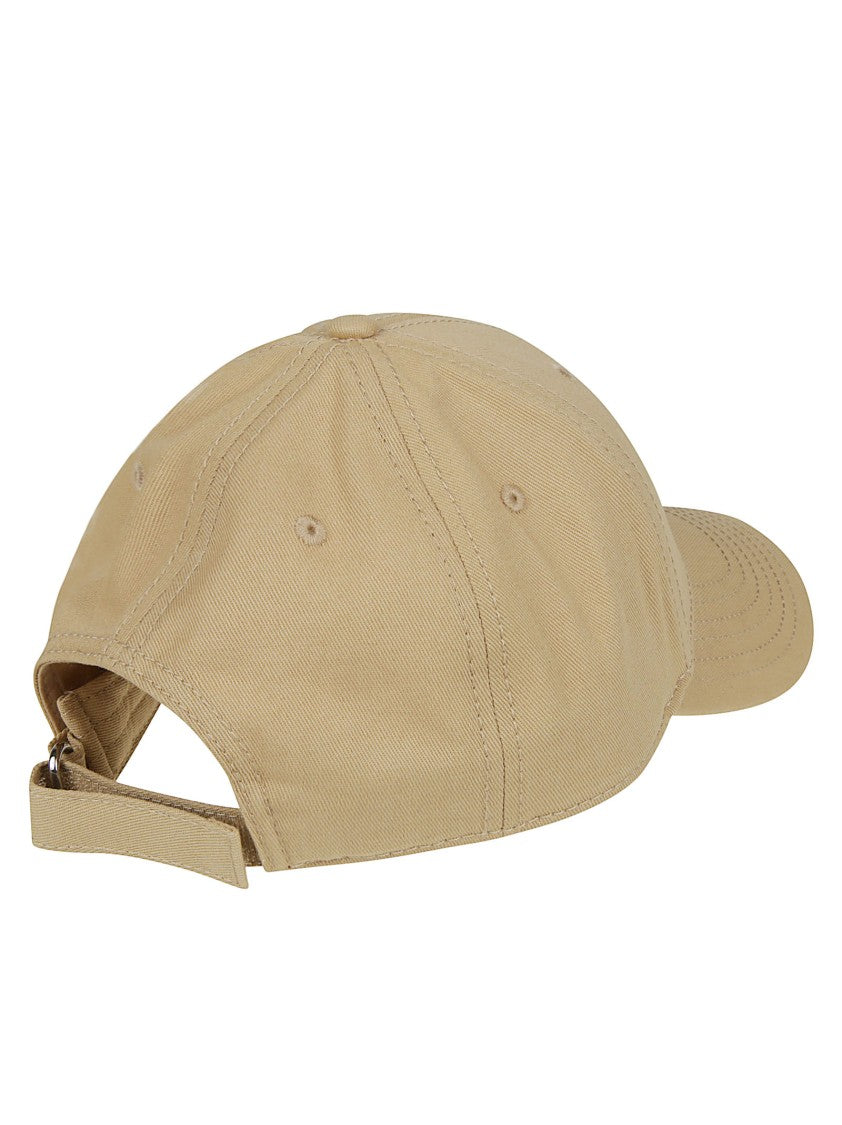 Moncler Beige Cotton Adjustable Baseball Cap