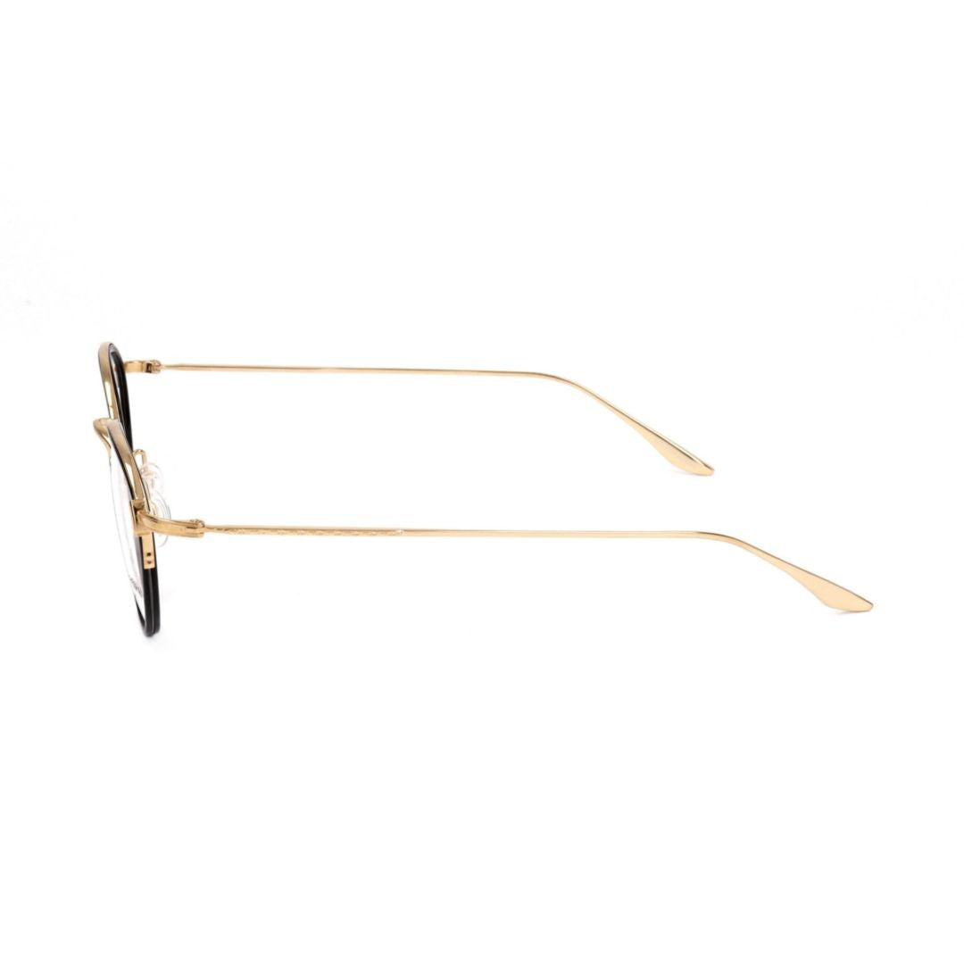 Barton Perreira Bp5003 480Fc Round Metal Frame Eyeglasses With Contrasting Accents