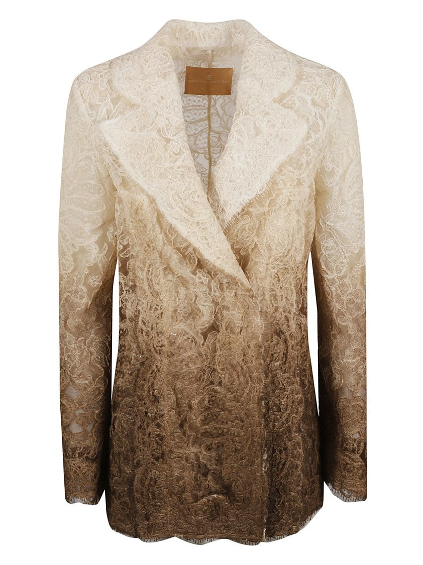 Ermanno Scervino Lace-Detail Jacket With Gradient Effect