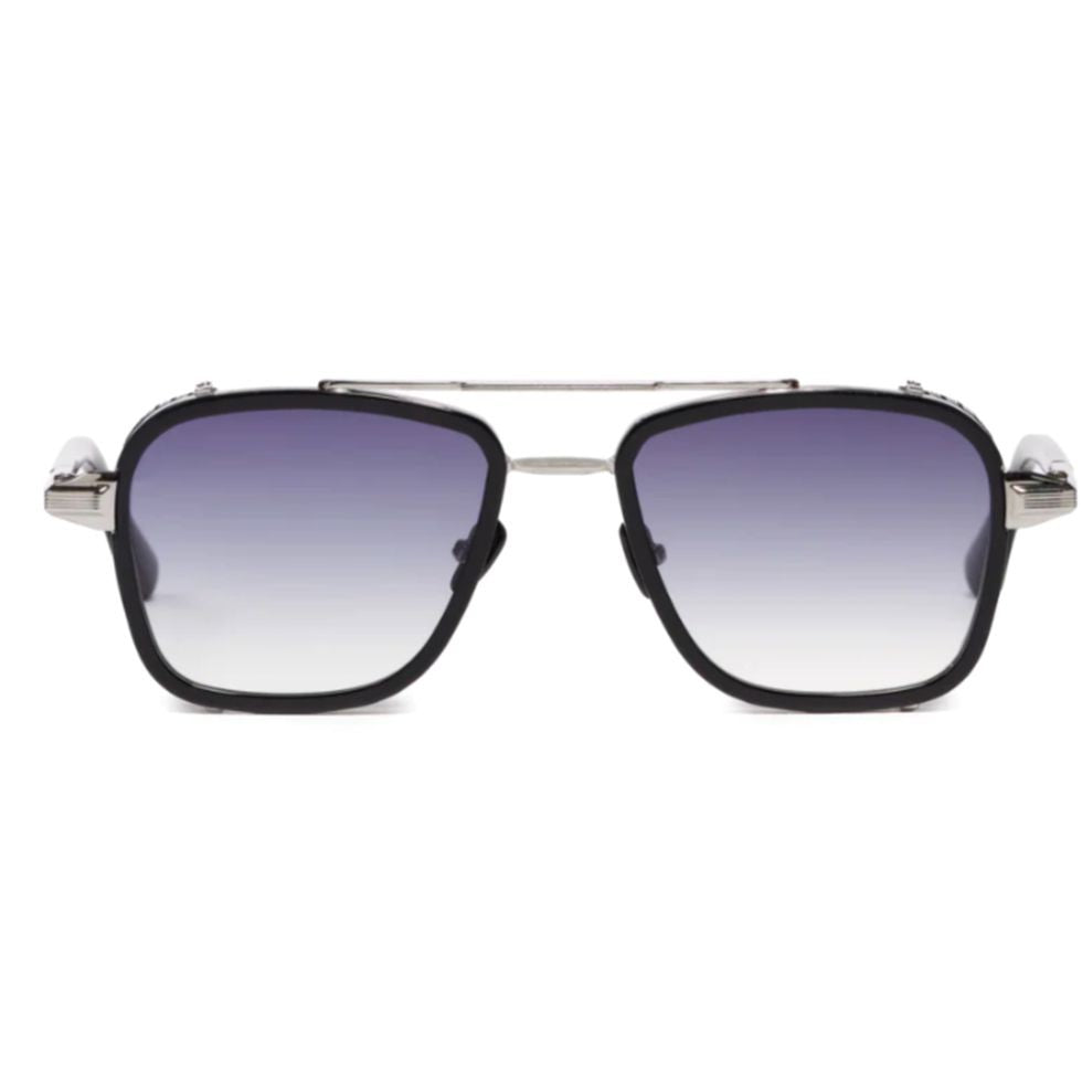 John Dalia Bold Square Frame Sunglasses With Gradient Lenses