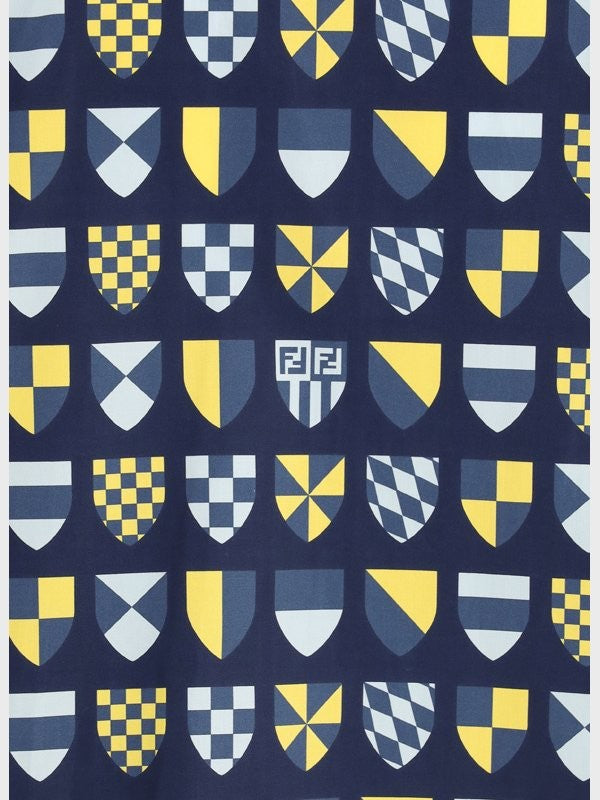 Fendi Crisp Blue Button-Down Shirt With Structured Collar