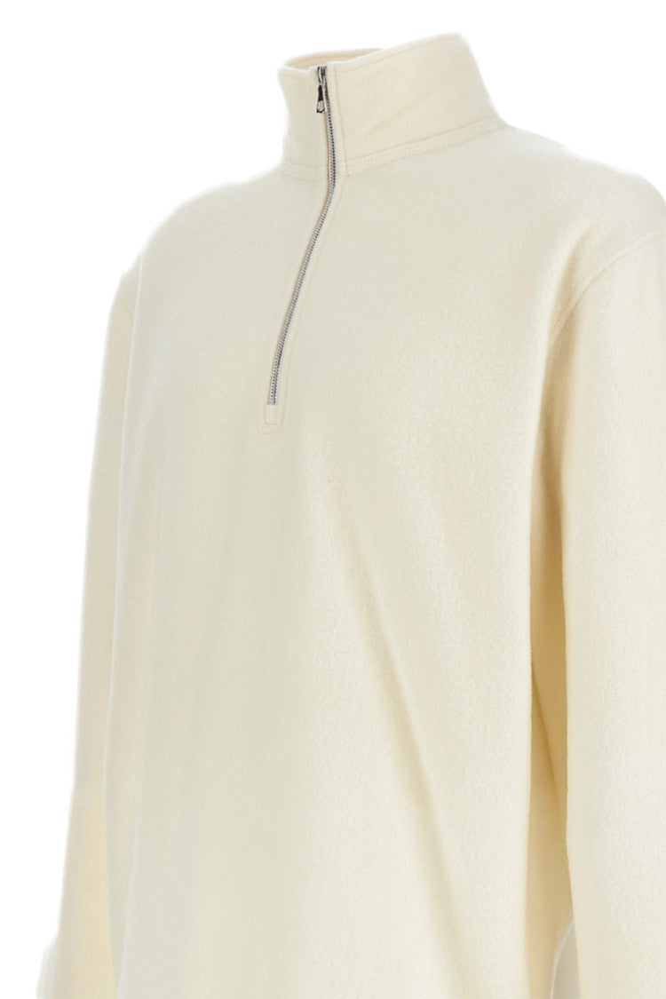 Rier Wool Turtleneck Sweatshirt With Half-Zip Closure