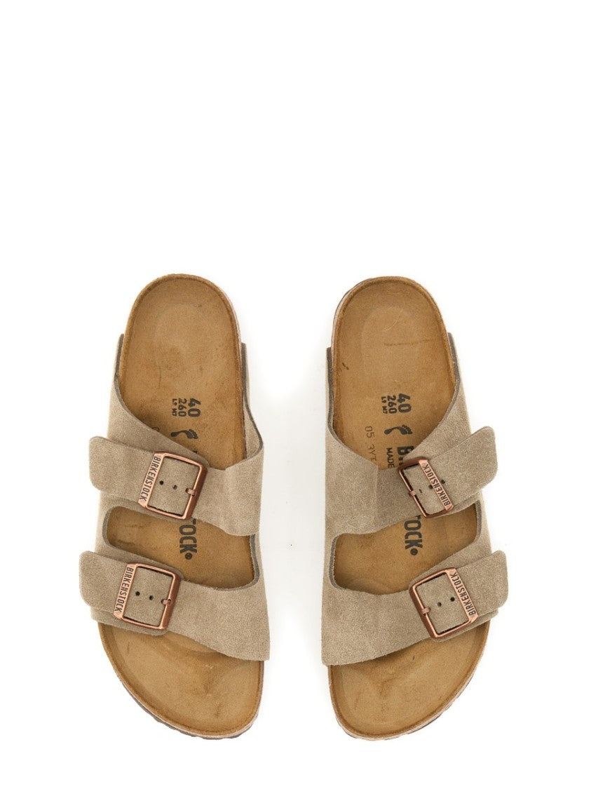 Birkenstock Arizona Suede-Like Adjustable Buckle Sandals