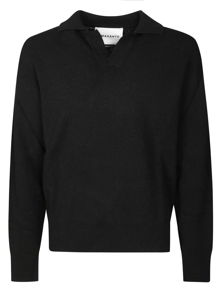 Amaranto Men's Distressed Crew Neck Shirt