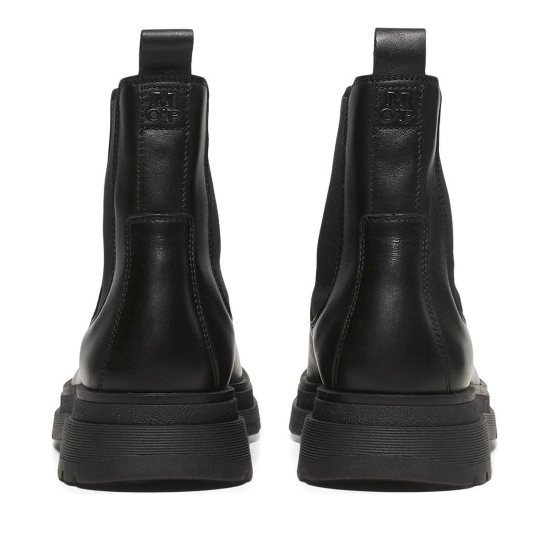 Marc O'polo Black Martin 12A Leather Chunky Sole Boots