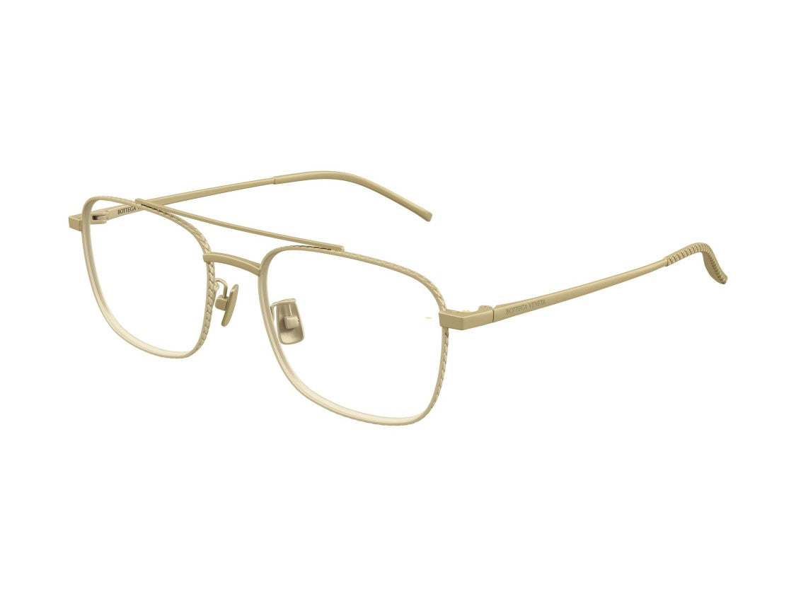Bottega Veneta Bv1425oa Square Titanium Double Bridge Sunglasses