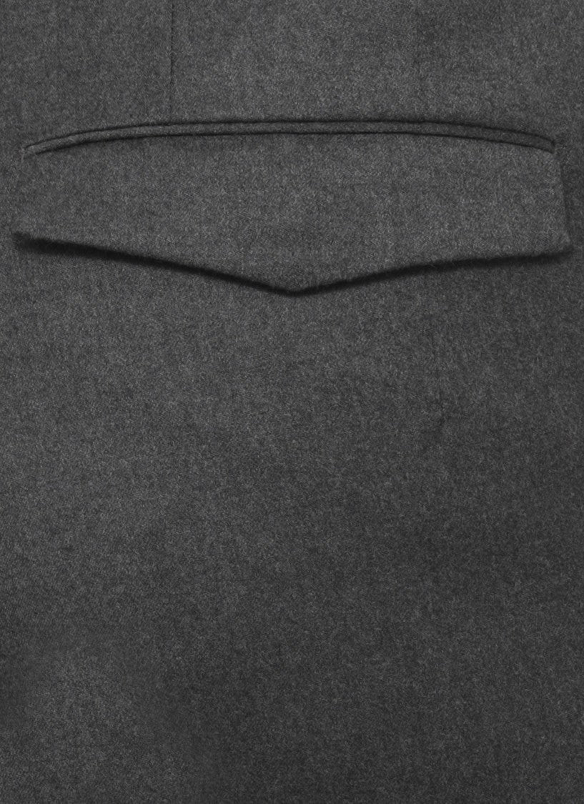 Pt Torino Tailored Grey Wool Pants With Refined Silhouette