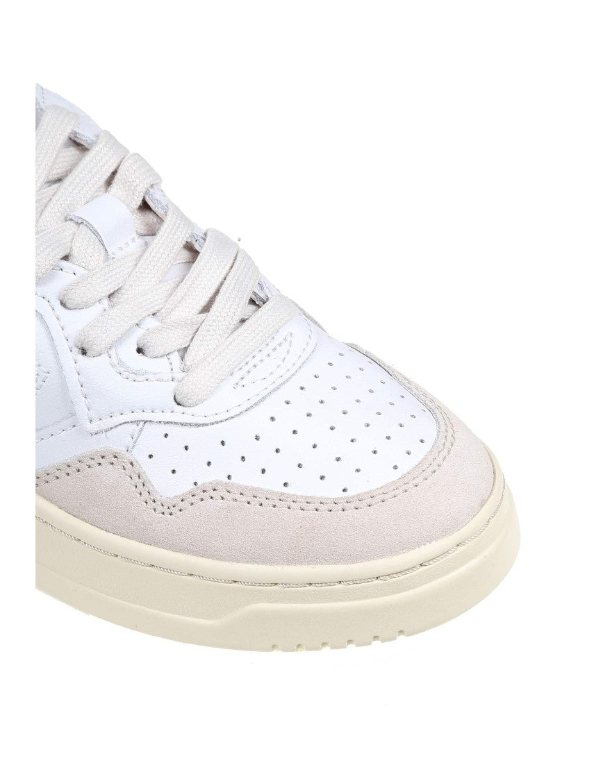 Autry Leather And Suede White Sneakers