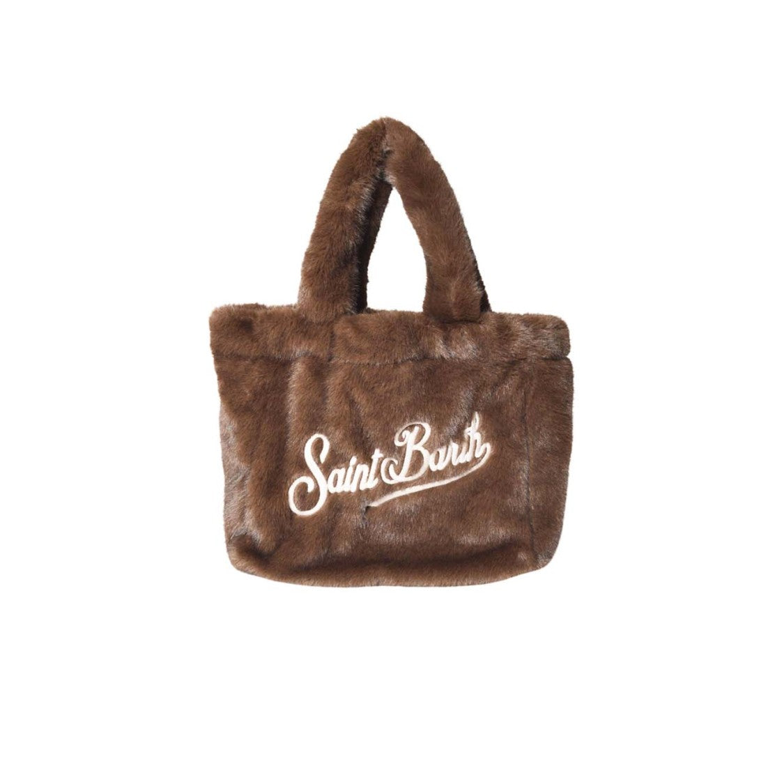 Mc2 Saint Barth Structured Brown Handbag With Timeless Design