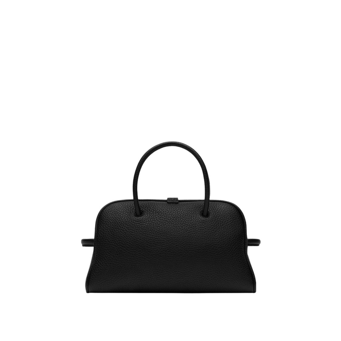 Jacquemus Structured Handbag In Textured Hammered Leather