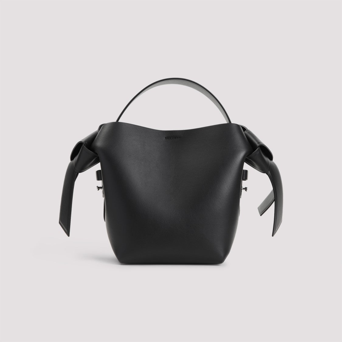 Acne Studios Structured Black Calf Leather Handbag