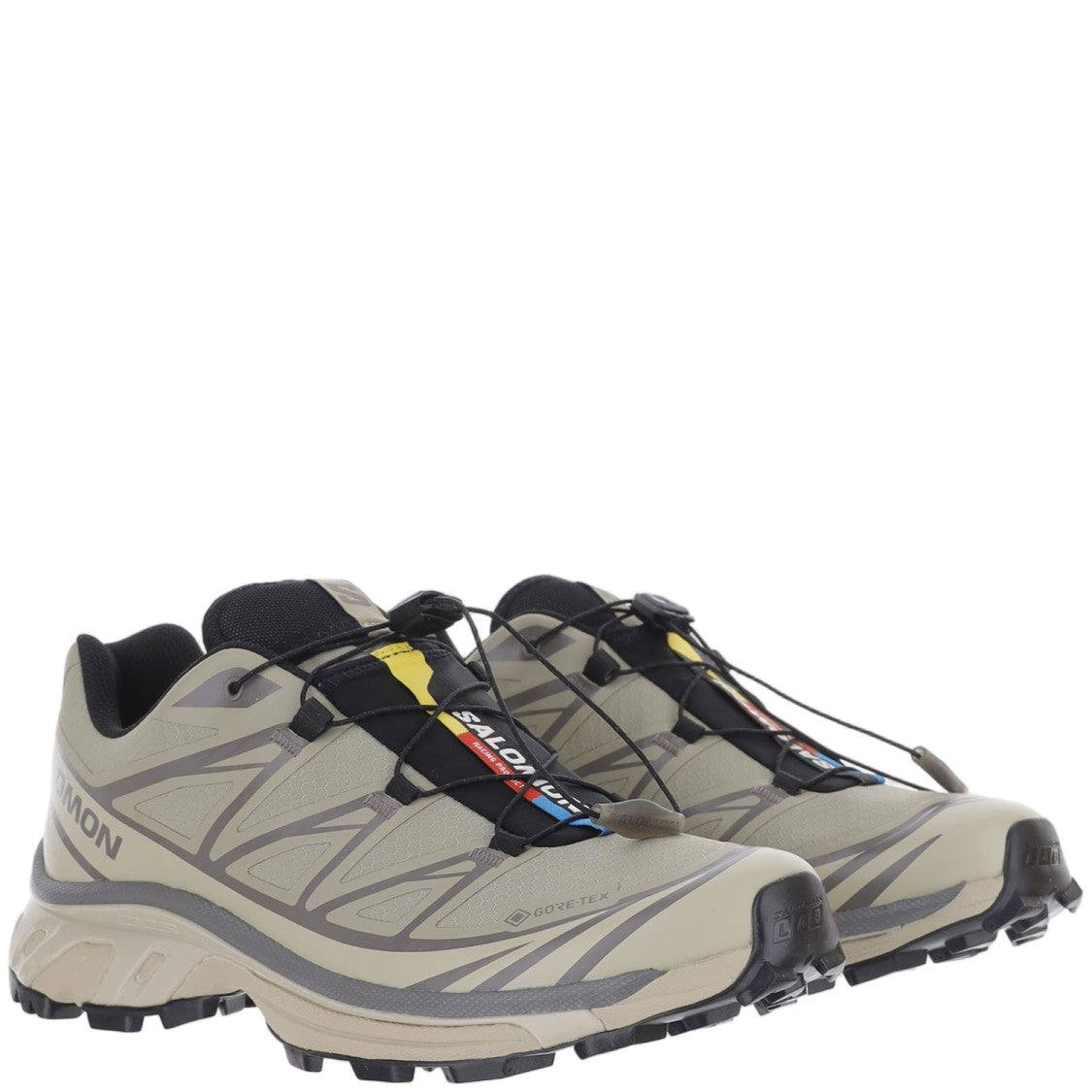 Salomon Multi-Gray Xt-6Gtx Drawstring Mesh Sneakers