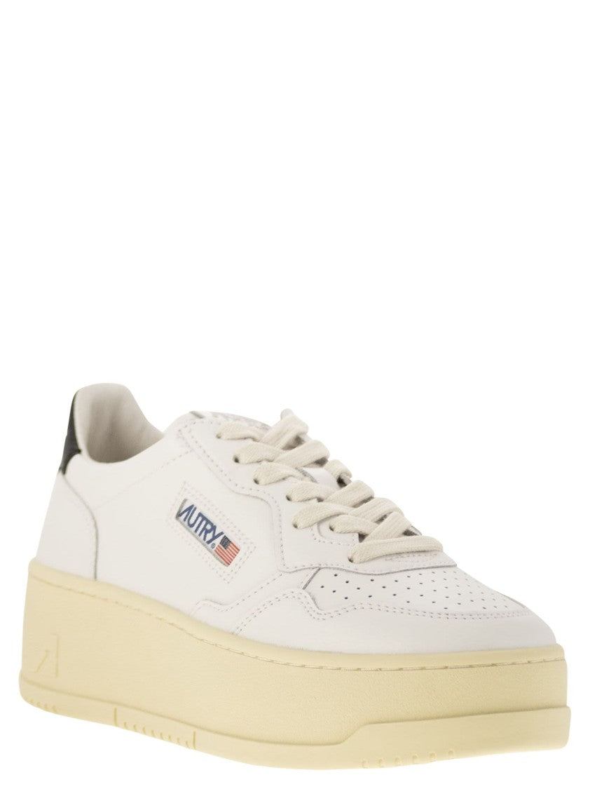 Autry Medalist Platform - Leather Trainers